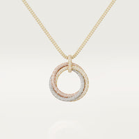 [Aethel] TRINITY LARGE FULL DIAMOND  NECKLACE