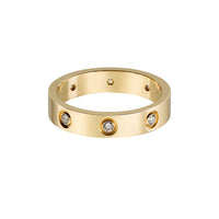 [Aethel] LOVE 4MM 8 DIAMOND RING