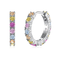 [Aethel]Radiant Colorful Round Cut Earrings