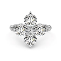 [Aethel]Four-Leaf Clover Eight-Pointed Star Ring