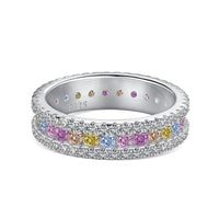 [Aethel]Delicate Colorful Round Cut Daily Ring