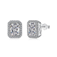 [Aethel]1.0 Carat Luxurious Dainty Emerald Cut Daily Earrings