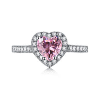[Aethel]Eternity Splashy Romantic Heart Shape Lover Ring