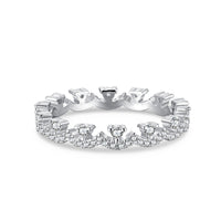 [Aethel]Elegant Resplendent Round Shape Party Ring