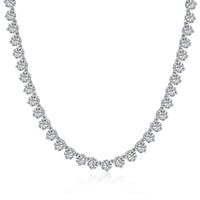 [Aethel]Ornate Heart Cut Tennis Necklace