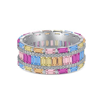 [Aethel]Dazzling Colorful Radiant Cut Party Ring