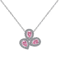 [Aethel]Elegant Flower Shape Pear Cut Necklace