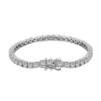 [Aethel]Luxurious Ornate Round Cut Tennis Bracelet