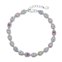 [Aethel]0.25 Carat Radiant Water Drop Shape Daily Bracelet
