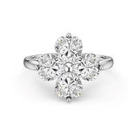 [Aethel]Heart-shaped Four-Leaf Clover Ball Ring