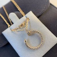 [Aethel]JUSTE NECKLACE PINK GOLD DIAMONDS