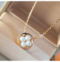 [Aethel]SUN MOP GOLD 1 DIAMOND NECKLACE