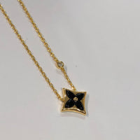 [Aethel]STAR BLACK MOP NECKLACE