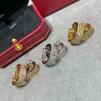 [Aethel]LOVE 5.5MM DIAMOND PAVED EARRINGS
