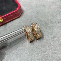 [Aethel] LOVE 5.5MM DIAMOND PAVED EARRINGS