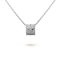 [Aethel]PERLEE PEDANT SIVLER DIAMOND NECKLACE