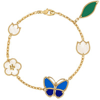 [Aethel]LUCKY SPRING BUTTERFLY 5 MOTIF BRACELET