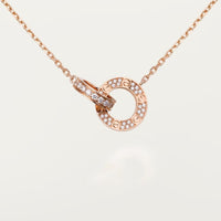 [Aethel] LOVE  FULL DIAMOND PENDANT NECKLACE