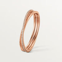 [Aethel] ETINCELLE HALF-PAVED DIAMOND BRACELET