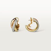[Aethel] TRINITY HALF DIAMOND  CLASSIC EARRINGS