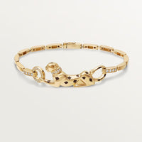 [Aethel] PANTHERE HALF DIAMOND ON CHAIN BRACELET