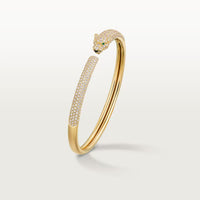 [Aethel] PANTHERE FULL DIAMOND OPEN BRACELET