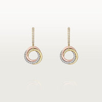 [Aethel] TRINITY HALF DIAMOND  EARRINGS