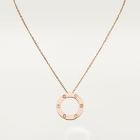 [Aethel] LOVE NECKLACE 16MM 3 DIAMONDS