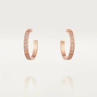[Aethel] LOVE EARRINGS 3.6MM DIAMOND PAVED