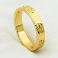 [Aethel]LOVE RING 4MM 1 DIAMOND GOLD