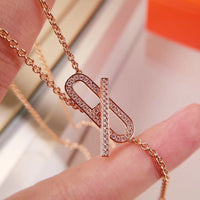 [Aethel]HM FIRE PIG NOSE NECKLACE TRENDY STREET