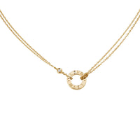 [Aethel] LOVE NECKLACE 16MM 2 DIAMONDS