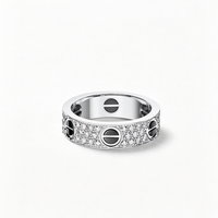 [Aethel] LOVE RING 5.5MM DIAMONDS PAVED CERAMIC